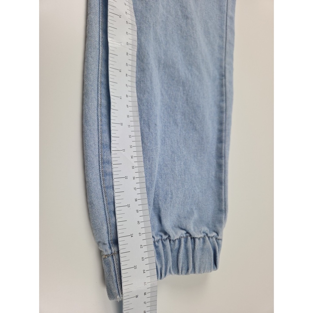 Tinseltown Womens‎ Jean Joggers Elastic Waist Draw String Cargo Pants Size Large - Picture 10 of 10